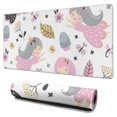 thumbnail image 1 of Long Mouse Pads for Desk,White Fairy Flower Pattern Desk Mats on Top Of Desks, Desk Mouse Pad Extra Large with 3mm Non-Slip Base and Stitched Edge for Gaming,Office,Work,Home 31.5"x15.7", 1 of 6