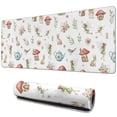 thumbnail image 1 of Long Mouse Pads for Desk,White Forest Fairy Pattern Desk Mats on Top Of Desks, Desk Mouse Pad Extra Large with 3mm Non-Slip Base and Stitched Edge for Gaming,Office,Work,Home 31.5"x11.8", 1 of 6