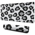 thumbnail image 1 of Long Mouse Pads for Desk,White and Gray Of Leopard Print Desk Mats on Top Of Desks, Desk Mouse Pad Extra Large with 3mm Non-Slip Base and Stitched Edge for Gaming,Office,Work,Home 35.4"x15.7", 1 of 6