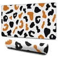 thumbnail image 1 of Long Mouse Pads for Desk,White and Orange Of Leopard Print Desk Mats on Top Of Desks, Desk Mouse Pad Extra Large with 3mm Non-Slip Base and Stitched Edge for Gaming,Office,Work,Home 47.3"x23.6", 1 of 6