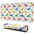 thumbnail image 1 of Long Mouse Pads for Desk,White Plant Dinosaurs Pattern Desk Mats on Top Of Desks, Desk Mouse Pad Extra Large with 3mm Non-Slip Base and Stitched Edge for Gaming,Office,Work,Home 35.4"x15.7", 1 of 6