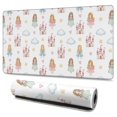 thumbnail image 1 of Long Mouse Pads for Desk,White Princess Castle Pattern Desk Mats on Top Of Desks, Desk Mouse Pad Extra Large with 3mm Non-Slip Base and Stitched Edge for Gaming,Office,Work,Home 47.3"x23.6", 1 of 6