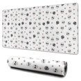 thumbnail image 1 of Long Mouse Pads for Desk,White Skull Heart Flower Pattern Desk Mats on Top Of Desks, Desk Mouse Pad Extra Large with 3mm Non-Slip Base and Stitched Edge for Gaming,Office,Work,Home 31.5"x15.7", 1 of 6