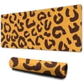 thumbnail image 1 of Long Mouse Pads for Desk,Yellow and Black Of Leopard Print Desk Mats on Top Of Desks, Desk Mouse Pad Extra Large with 3mm Non-Slip Base and Stitched Edge for Gaming,Office,Work,Home 31.5"x11.8", 1 of 6
