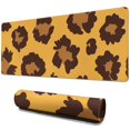 thumbnail image 1 of Long Mouse Pads for Desk,Yellow and Black Of Leopard Print Desk Mats on Top Of Desks, Desk Mouse Pad Extra Large with 3mm Non-Slip Base and Stitched Edge for Gaming,Office,Work,Home 31.5"x11.8", 1 of 6