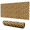 thumbnail image 1 of Long Mouse Pads for Desk,Yellow and Brown Of Cheetah Print Desk Mats on Top Of Desks, Desk Mouse Pad Extra Large with 3mm Non-Slip Base and Stitched Edge for Gaming,Office,Work,Home 35.4"x15.7", 1 of 6