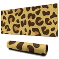 thumbnail image 1 of Long Mouse Pads for Desk,Yellow and Brown Of Leopard Print Desk Mats on Top Of Desks, Desk Mouse Pad Extra Large with 3mm Non-Slip Base and Stitched Edge for Gaming,Office,Work,Home 31.5"x11.8", 1 of 6
