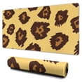 thumbnail image 1 of Long Mouse Pads for Desk,Yellow and Brown Of Leopard Print Desk Mats on Top Of Desks, Desk Mouse Pad Extra Large with 3mm Non-Slip Base and Stitched Edge for Gaming,Office,Work,Home 31.5"x15.7", 1 of 6