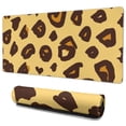 thumbnail image 1 of Long Mouse Pads for Desk,Yellow and Brown Of Leopard Print Desk Mats on Top Of Desks, Desk Mouse Pad Extra Large with 3mm Non-Slip Base and Stitched Edge for Gaming,Office,Work,Home 35.4"x15.7", 1 of 6
