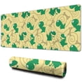 thumbnail image 1 of Long Mouse Pads for Desk,Yellow Cartoon Dinosaurs Bones Pattern Desk Mats on Top Of Desks, Desk Mouse Pad Extra Large with 3mm Non-Slip Base and Stitched Edge for Gaming,Office,Work,Home 31.5"x11.8", 1 of 6