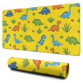 thumbnail image 1 of Long Mouse Pads for Desk,Yellow Dinosaur Plant Pattern Desk Mats on Top Of Desks, Desk Mouse Pad Extra Large with 3mm Non-Slip Base and Stitched Edge for Gaming,Office,Work,Home 31.5"x15.7", 1 of 6
