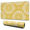 thumbnail image 1 of Long Mouse Pads for Desk,Yellow Ethnic Floral Pattern Desk Mats on Top Of Desks, Desk Mouse Pad Extra Large with 3mm Non-Slip Base and Stitched Edge for Gaming,Office,Work,Home 47.3"x23.6", 1 of 6