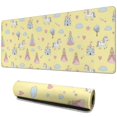 thumbnail image 1 of Long Mouse Pads for Desk,Yellow Princess Unicorn Pattern Desk Mats on Top Of Desks, Desk Mouse Pad Extra Large with 3mm Non-Slip Base and Stitched Edge for Gaming,Office,Work,Home 31.5"x11.8", 1 of 6