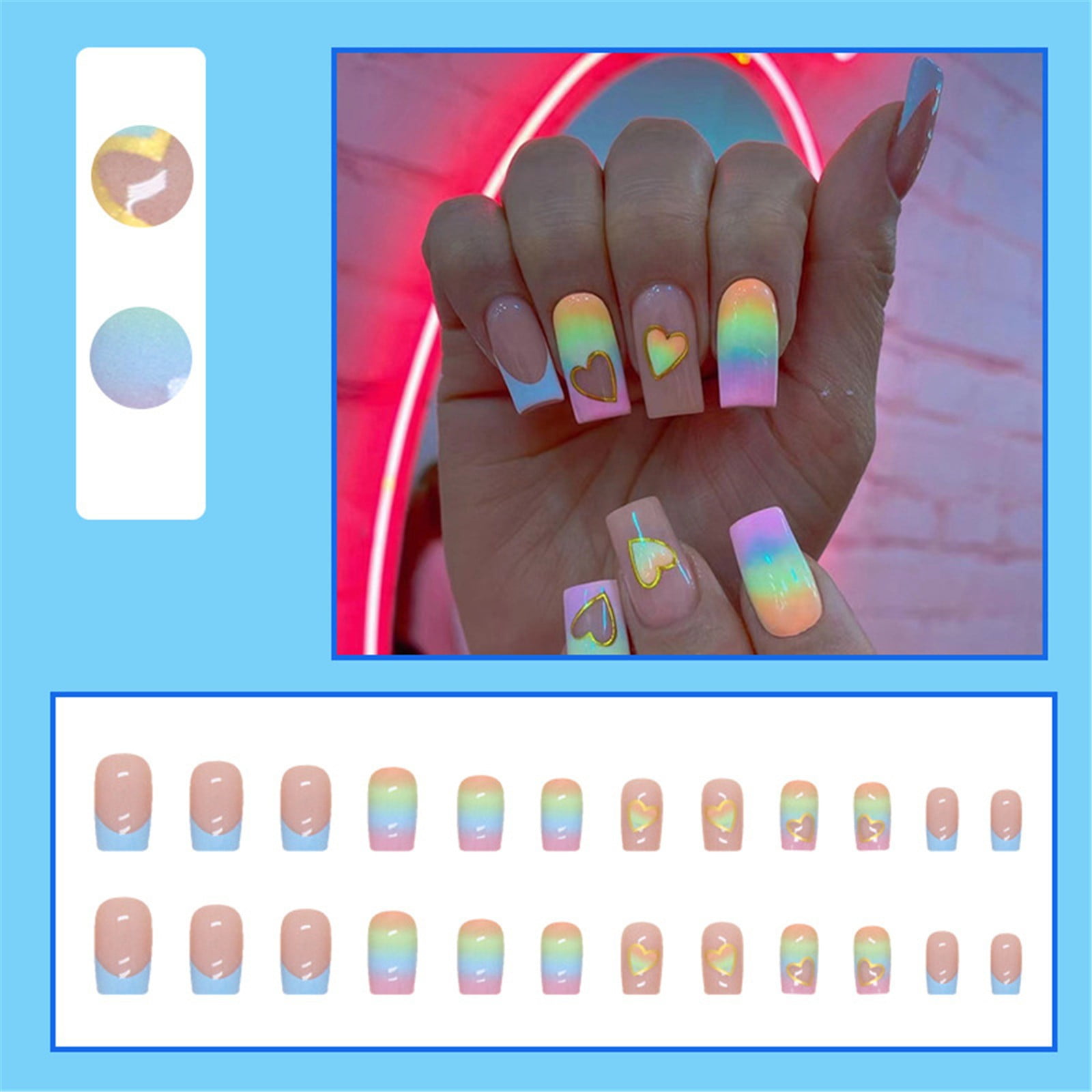 Long Nail Tips Full Cover Clear Acrylic Nail Forms Acrylic Nail Tip