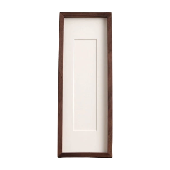 Long Narrow Photo Frame with Mortise Joint Construction, Acrylic Panel and Backing Board for Photos and Certificates
