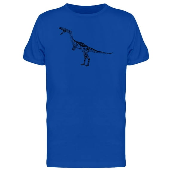 Long Neck Dinosaur B&W T-Shirt Men -Image by Shutterstock, Male Small