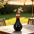 thumbnail image 1 of Long-Neck Rooster Vase, Chicken Figurine Flower Holder for Small Bouquets, Tabletop Centerpiece, Shelf, Mantel, Kitchen and Farmhouse Decor, 1 of 5