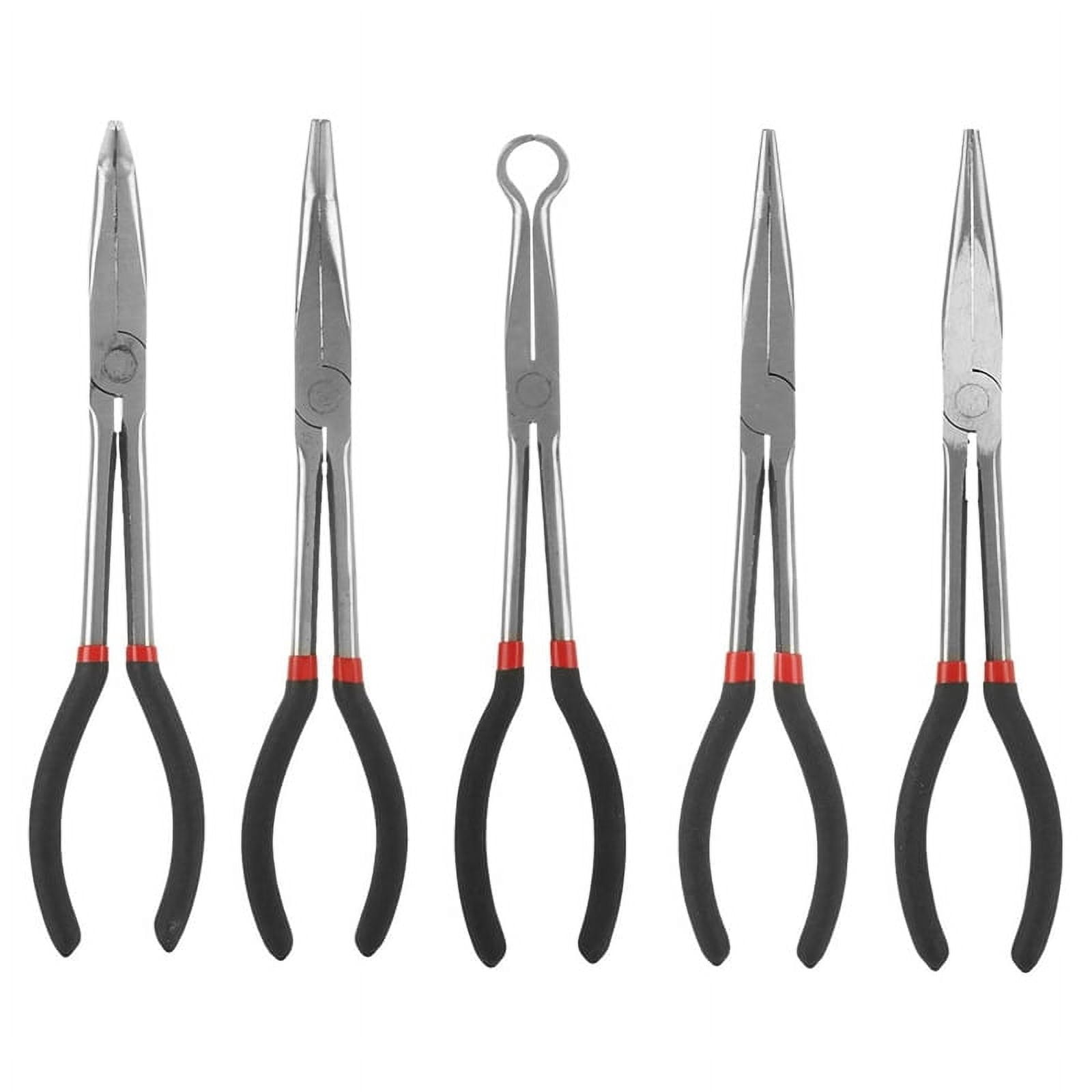 Long Needle Nose Pliers Set, 5 In1 11 Inch Spark Plug Wire Removal Tool - Bent Needle Nose Pliers 90 4