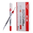 thumbnail image 1 of Long Nib Deep Hole Marker Pens, 10Pc/Box, Permanent Markers with Extra Long Tip, Waterproof Ink Markers for Construction, Woodworking, Metal, Tile, DIY Crafts, Marking Tools, 1 of 8