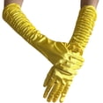 thumbnail image 1 of Long Opera Gloves for Women Elbow Length Satin Gloves, 1 of 4