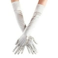 thumbnail image 1 of Long Opera Party Gloves for Dance Finger 1920S Bridal Women Gloves Costumes Elbow Length Bridal Evening Dress by Awwp Beige One Size, 1 of 3