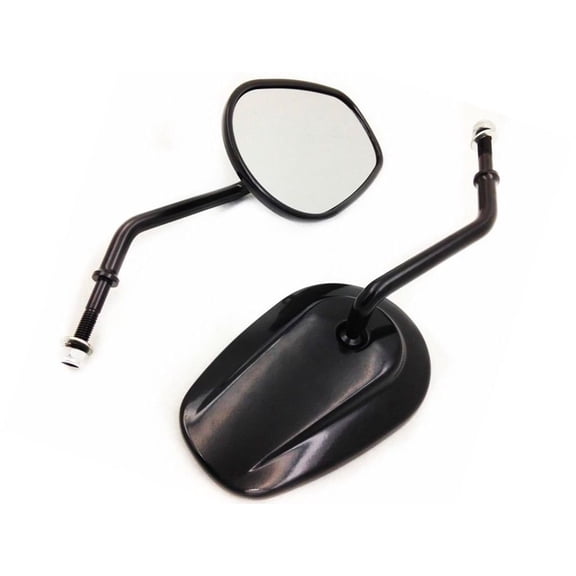 Long Oval Rear View Rearview Side Mirror For Harley Dyna Softail Sportster Cruiser Touring Road King Electra XL