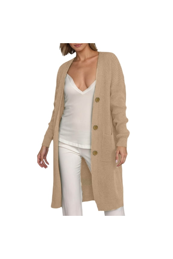 Long Oversized Cardigan Sweaters for Women Lightweight Open Front Duster Cozy Knit Fashion Sweater Coats Trendy Cardigans with Pocket Womens Fall Fashion 2025