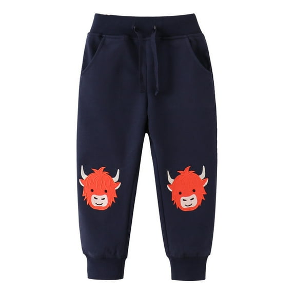 Long Pant for Boys Toddler Boy Girl Soild Pants Overalls Casual Pants Athletic Pull on Sweat Pants with Pockets for Kids Sweatpants Boys Cotton Joggers