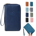 thumbnail image 1 of Long Passport Holder Ticket Storage Document Bag - Multi-Functional Travel Zipper Passport Wallet, Waterproof Nylon, Durable for Men Women, 1 of 8