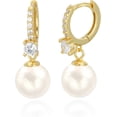 thumbnail image 1 of Long Pearl Earrings for Women 925 sterling silver Pearl Dangle Earrings Hypoallergenic Elegant Wedding Pearl Tassel Earrings for Bridal Christmas Gift…, 1 of 13