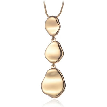 Long Pendant Necklaces For Women Multi-Layer Pendant Y Necklace Set Statement Pendant Chic Jewelry
