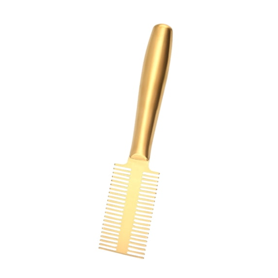 Long Pet Comb for Dogs & Cats Stainless Steel Metal Teeth for Removes Tangles and Knots