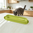 thumbnail image 1 of Long Pet Food Bowls, Large Capacity Non-Slip Easy Clean Dishes for Indoor & Outdoor Feeding,Multi-Cat Home,Dual-Use Food & Water Dish, 1 of 5