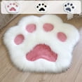 thumbnail image 1 of Long-Pile Plush Bedroom Carpet - Soft Bedside Mat & Decorative Rug for Living Room, Cozy Pet Sleeping Mat for Cats/Dogs, Durable Non-Slip Floor Cover for Indoor Home Use, 18*18in, Pink, 1 of 5