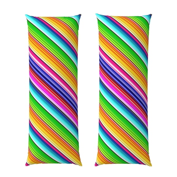 Long Pillow Cover Colorful Serape Cushion Body Pillow Case Rectangle Decorative Throw Printed Pillowcase 20 X 60 Inch