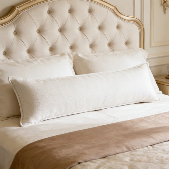 Long Pillow Cushion HODWIEQU Backrest Sofa Throw, Living Room Sleeping White