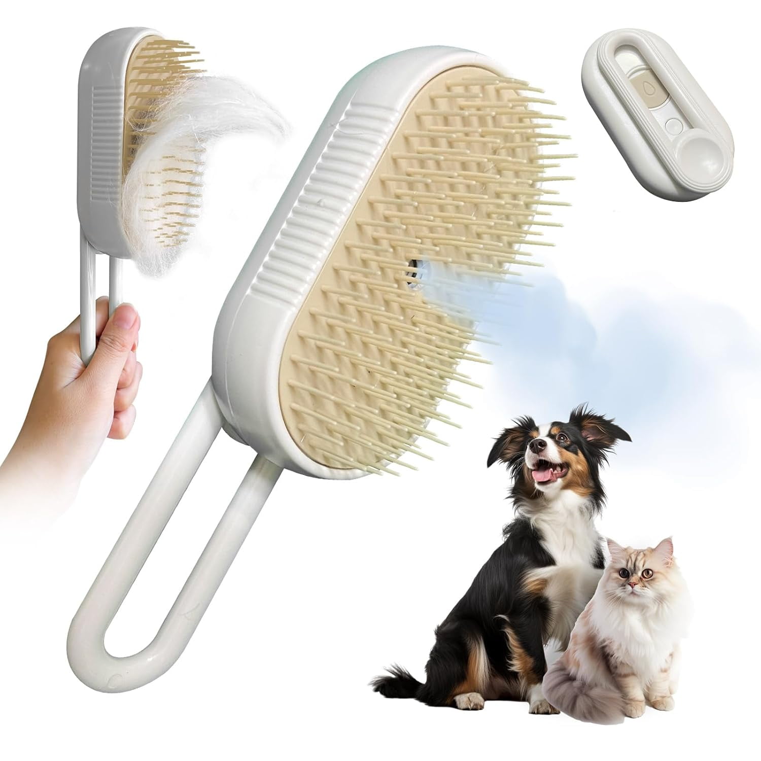Photo inspiration: Long Haired Rabbit Brush Usage Reference: Long Pin Spray Brush For Long Haired Cats Dogs 3