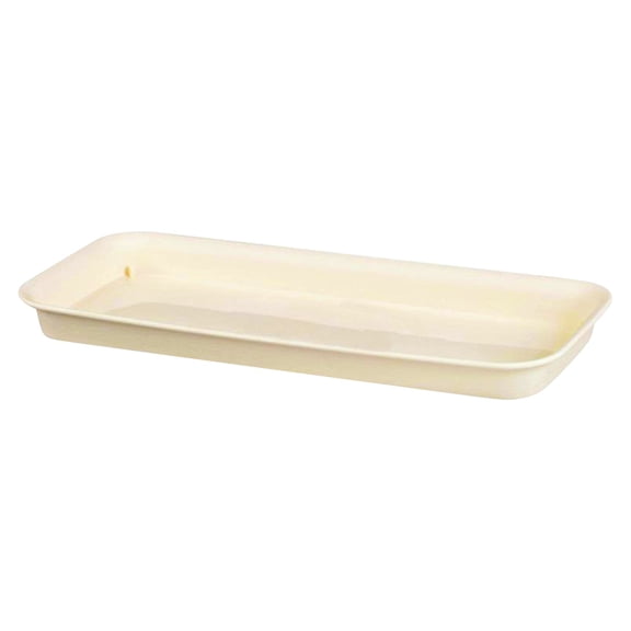 Long Plastic Planter Trough, Large Rectangular Flower Pot for Balcony Patio Garden, Versatile Planter Box for Vegetables Herbs Flowers Succulents, Indoor Outdoor Home Gardening,White,Pallet,S