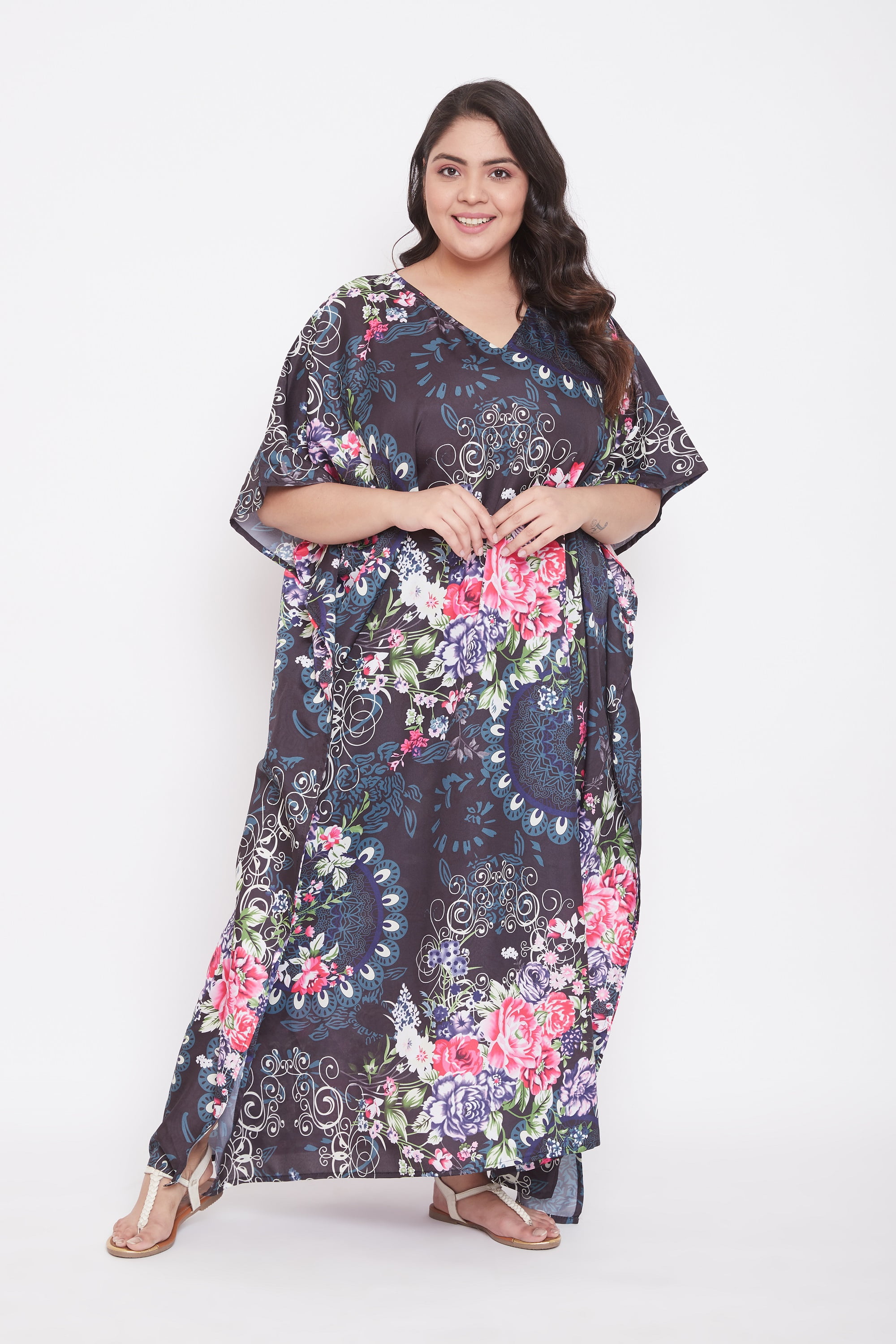 Buy Trendyol Plus Size Black Belt Detailed Knitted Evening Dress Online |  ZALORA Malaysia