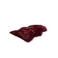 thumbnail image 1 of Long Plush Bedroom Runner Rug - Fleece Non-Slip Carpet Soft Comfortable Machine Washable Floor Mat for Hallways(Wine#2), 1 of 5