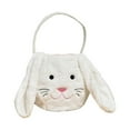 thumbnail image 1 of ‌Long Plush Ear Easter Bunny Basket, Adorable Bunny Themed Egg Hunting Basket Easter Egg Hunt Tote for Kids, Cute Easter Gift & Party Decoration with Candy Bag‌, 1 of 9