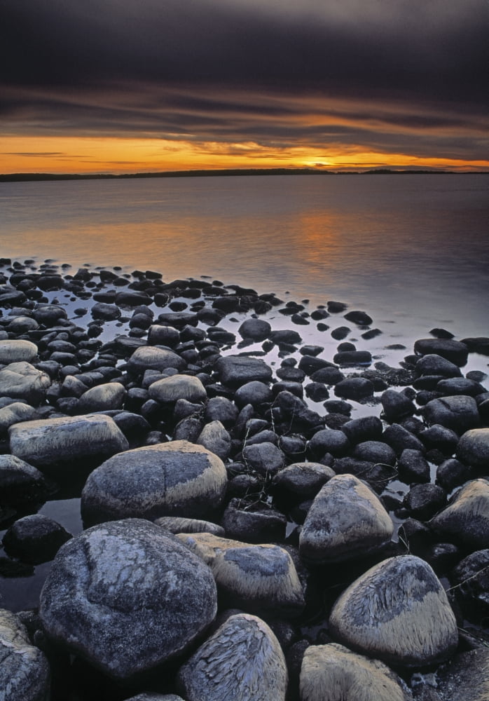 Long Point Lake La Biche Sir Winston Churchill Provincial Park Alberta Canada Canvas Art - Darwin Wiggett Design Pics (22 x 32)