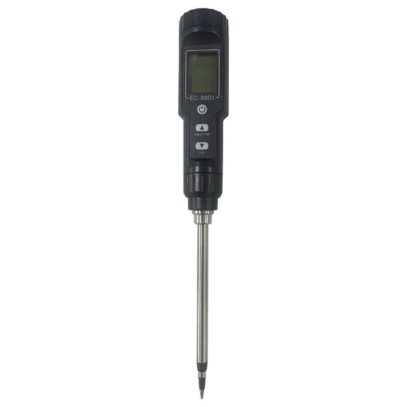 Long Probe Deep Soil Salinity EC Moisture Meter Tester Profession Test Hygrometer for Large Pot Plants Gardening Farming