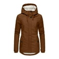 thumbnail image 1 of Long Puffer Coat Womens Winter Thicken Puffer Coat Jacket Warm Faux Fur Lined Down Jackets Parka Hooded Windproof Coats with Pockets Black Trench Coat Women, 1 of 7