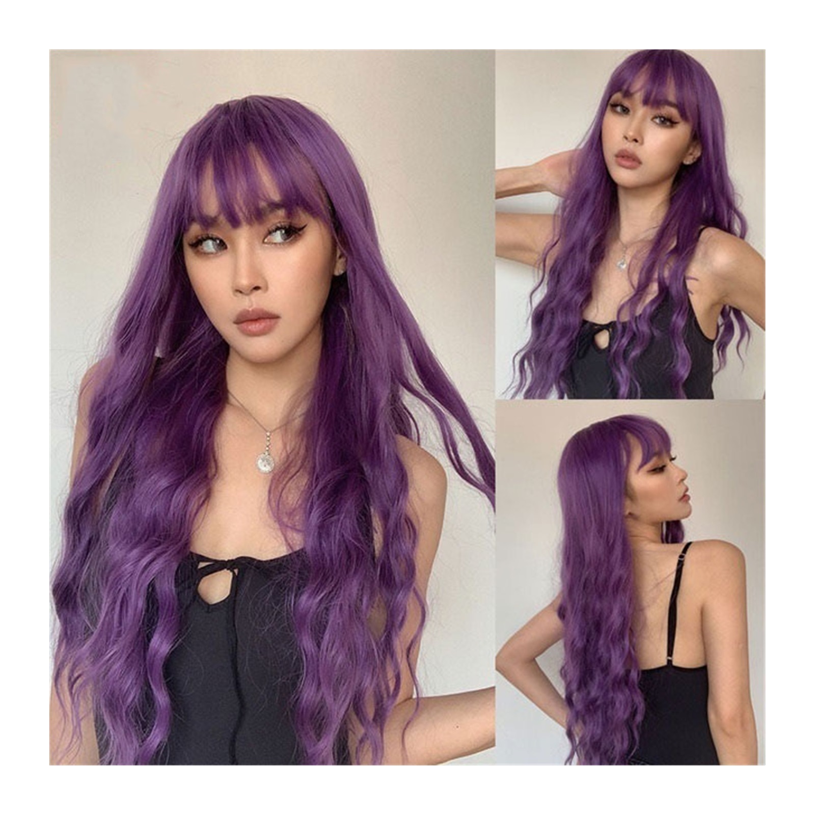 Purple Wig Bangs