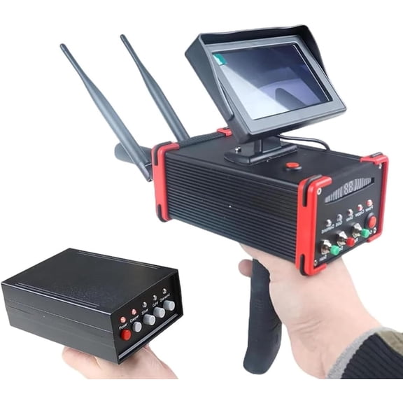 Long Ra-nge Go-ld SIL-ver Gem Diam-ond Underground Metal Detector for Treasure Hunter 16M Depth 100M Range Archaeological Prospecting Machine with High Definition Screen