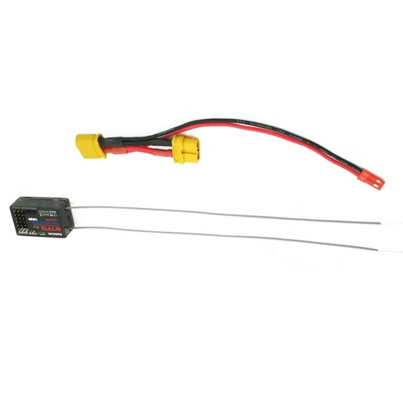 Long-Range 2.4GHz RC Receiver 7 Channels, 600m Ground Distance, PWM/PPM/SBUS Output for RC6GS/RC4GS/T8FB