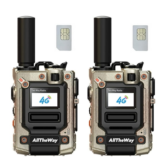 Long Range 4G Walkie Talkies for Adults, 5000 Mile Rechargeable g,CamTwo-Way Radios for Hikinping,Work 2 Pack