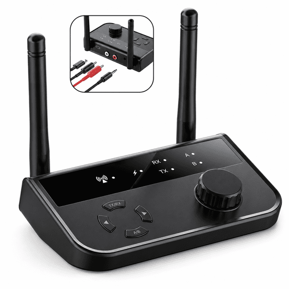 Long-Range Bluetooth 5.3 Transmitter & Receiver For TV, Home Stereo, Audio Adapter