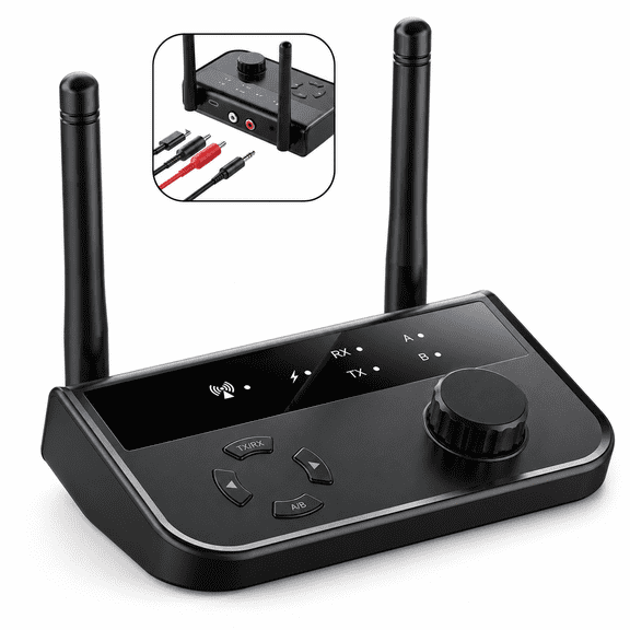 Long-Range Bluetooth 5.3 Transmitter & Receiver For TV, Home Stereo, Audio Adapter